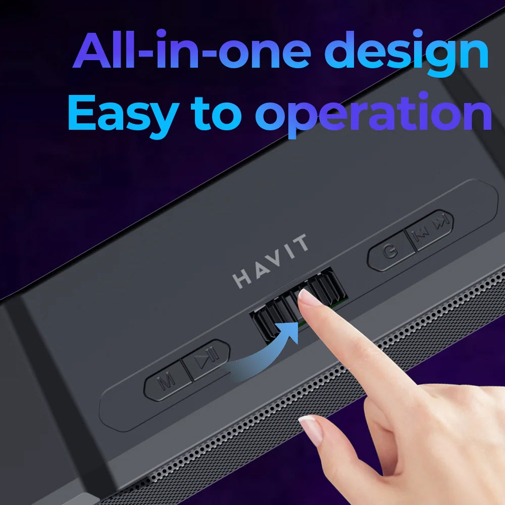 Bluetooth zvučnik HAVIT SK772BT, 10W, Crna