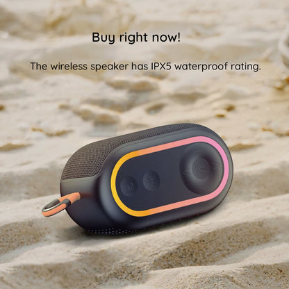 Prenosni Bluetooth zvučnik HAVIT SK809BT, 7W, RGB, Vodootporan, Crni