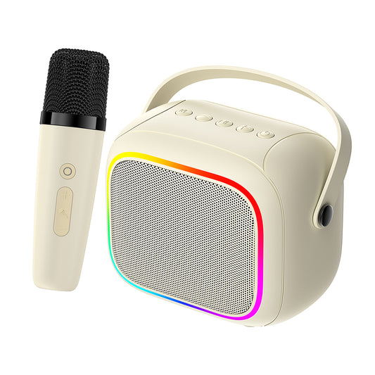Prenosivi Bluetooth Zvučnik HAVIT SK818BT Karaoke, 5W, RGB, Vodootporan, Bež