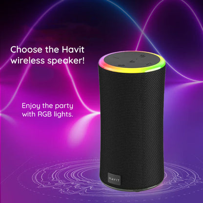 Prenosni Bluetooth zvučnik HAVIT SK833BT, 2 x 10W, RGB, Vodootporan, Crni