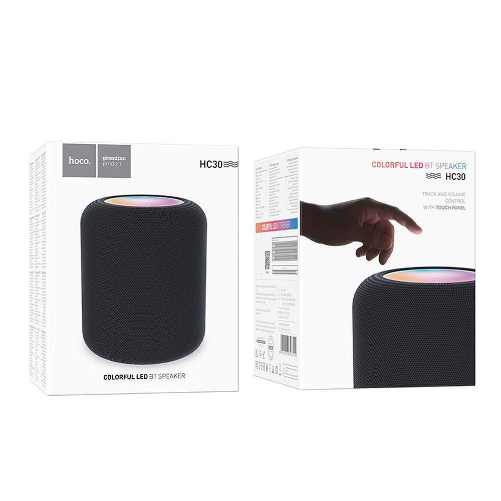 Prenosni Bluetooth zvučnik HOCO HC30, 5W, TWS, RGB, Crni