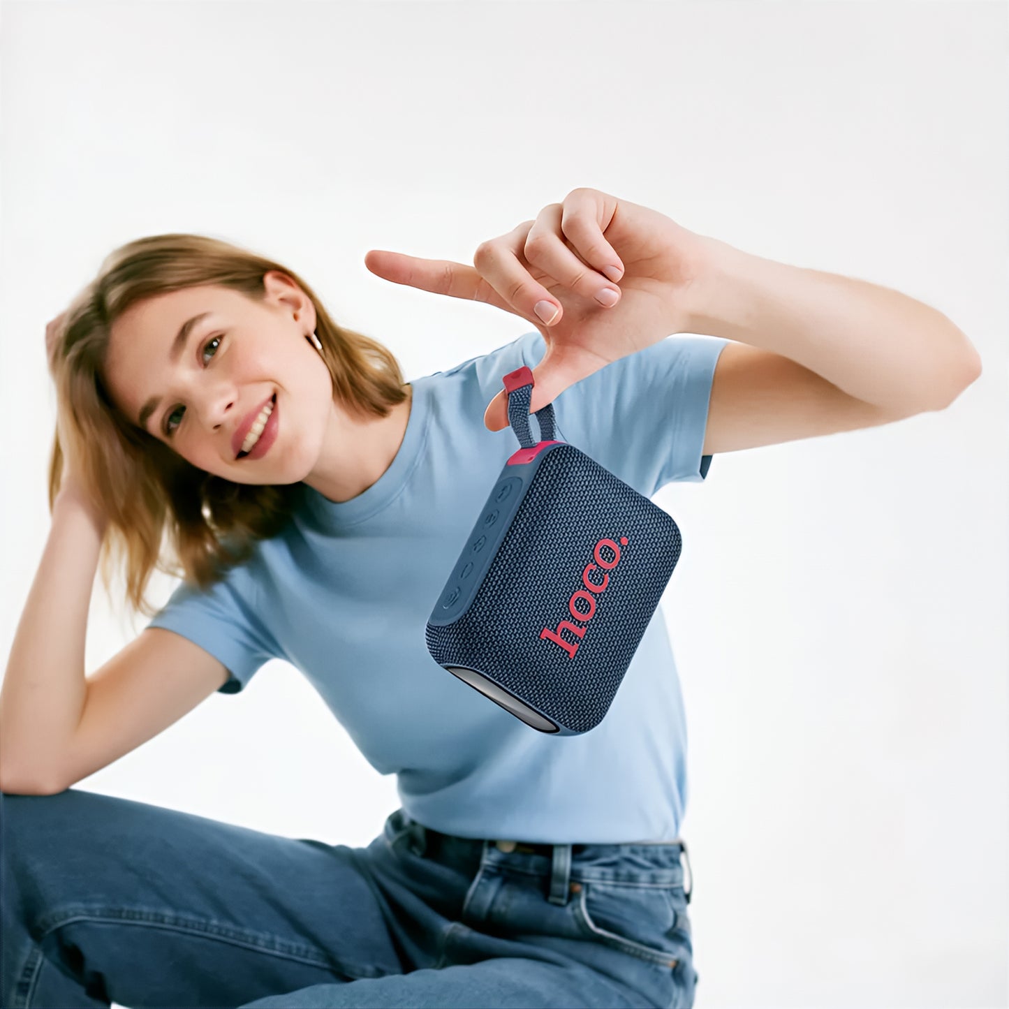 Prenosivi Bluetooth zvučnik HOCO HC31, 10W, TWS, RGB, Vodootporan, Tamnoplav