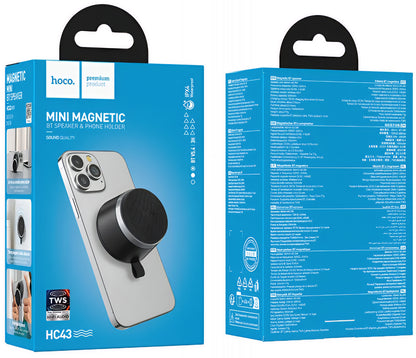 Prenosni Bluetooth zvučnik HOCO HC43 Mini Magnetic, 8W, TWS, Crni