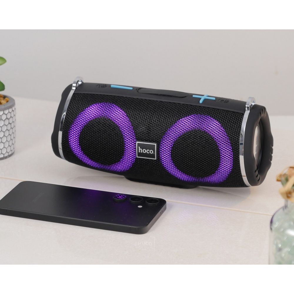 Prenosivi Bluetooth Zvučnik HOCO HC12, 10W, RGB, Vodootporan, Crni