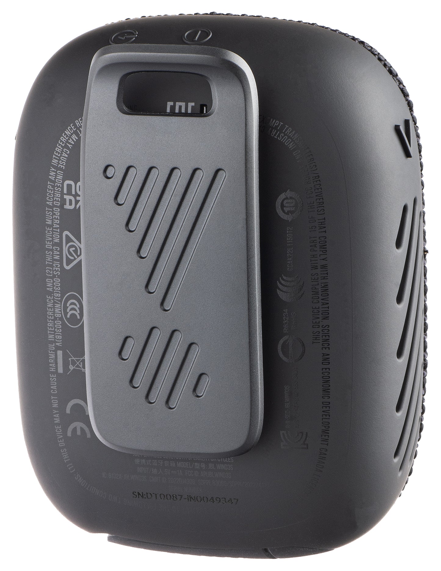 Prenosivi Bluetooth Zvučnik JBL Wind 3, 5W, Vodootporan, Crni JBLWIND3