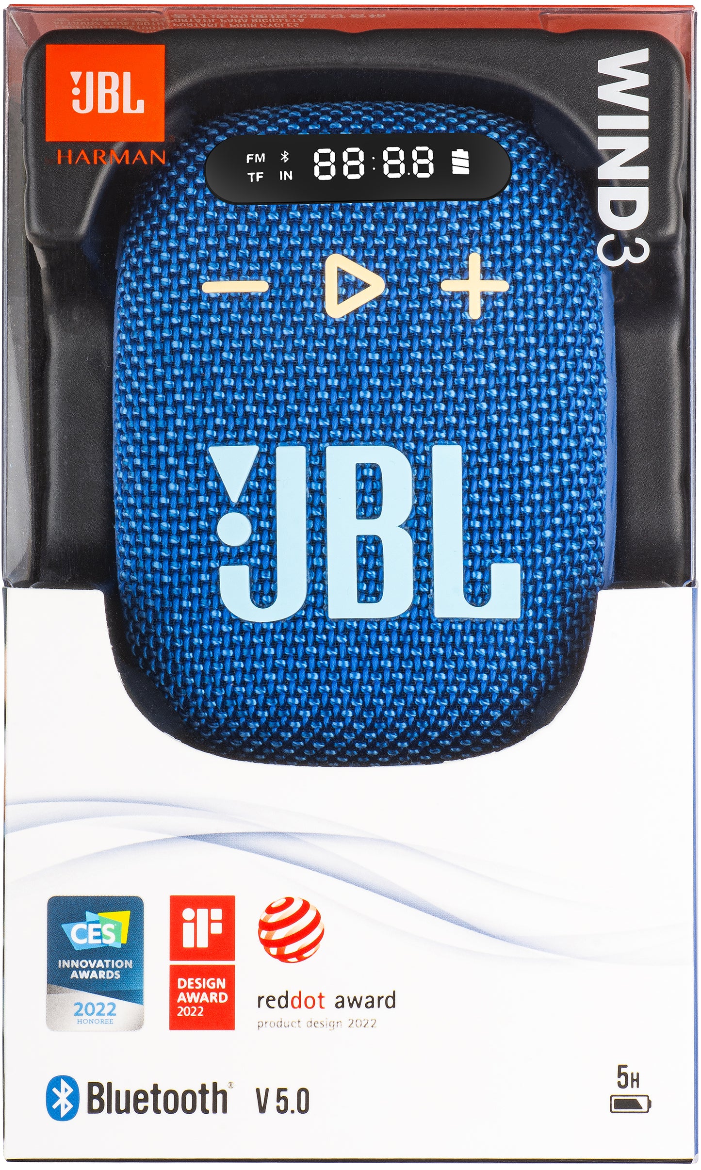 Prenosni Bluetooth zvučnik JBL Wind 3, 5W, Vodootporan, Plavi JBLWIND3BLU