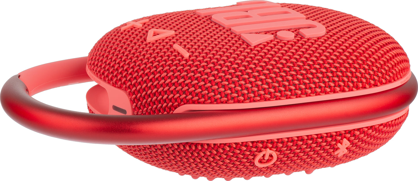 Portable Bluetooth Speaker JBL Clip 4, 5W, Pro Sound, Waterproof, Pink JBLCLIP4RED