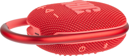 Portable Bluetooth Speaker JBL Clip 4, 5W, Pro Sound, Waterproof, Pink JBLCLIP4RED