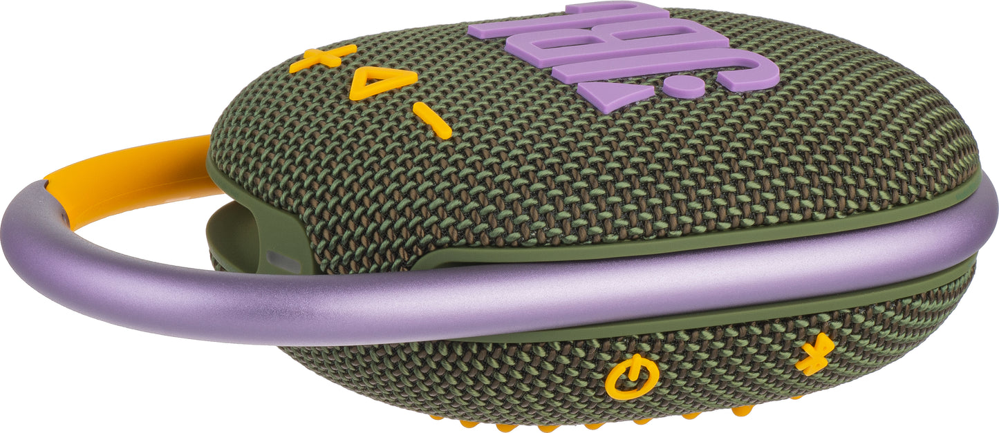 Portable Bluetooth Speaker JBL Clip 4, 5W, Pro Sound, Waterproof, Green JBLCLIP4GRN