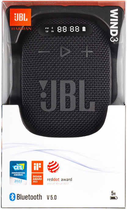 Prenosivi Bluetooth Zvučnik JBL Wind 3, 5W, Vodootporan, Crni JBLWIND3