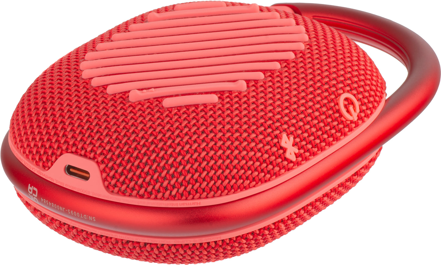 Portable Bluetooth Speaker JBL Clip 4, 5W, Pro Sound, Waterproof, Pink JBLCLIP4RED