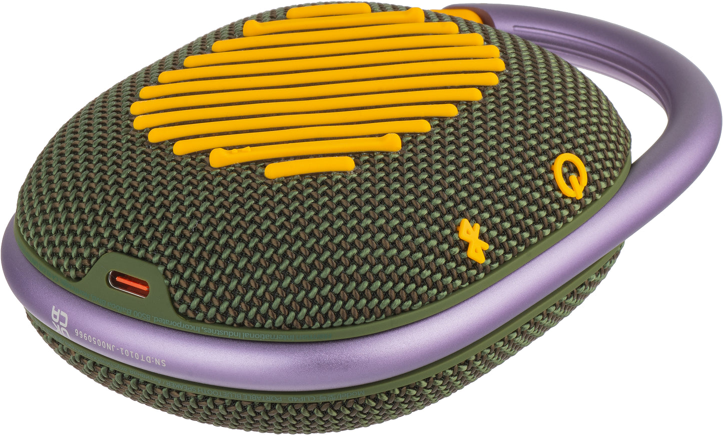 Portable Bluetooth Speaker JBL Clip 4, 5W, Pro Sound, Waterproof, Green JBLCLIP4GRN