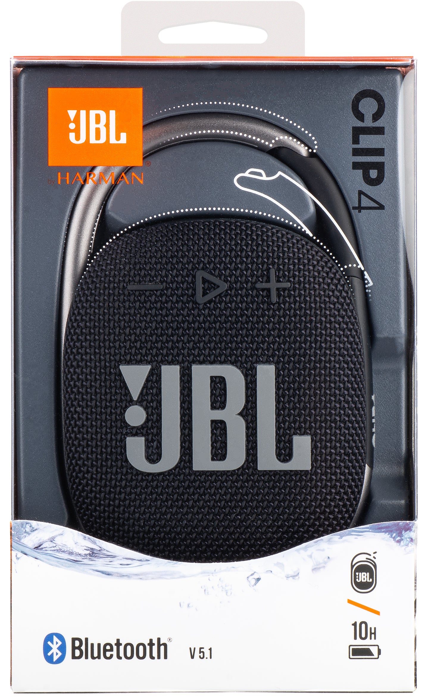 Prijenosni Bluetooth zvučnik JBL Clip 4, 5W, Pro Sound, Vodootporan, Crni JBLCLIP4BLK