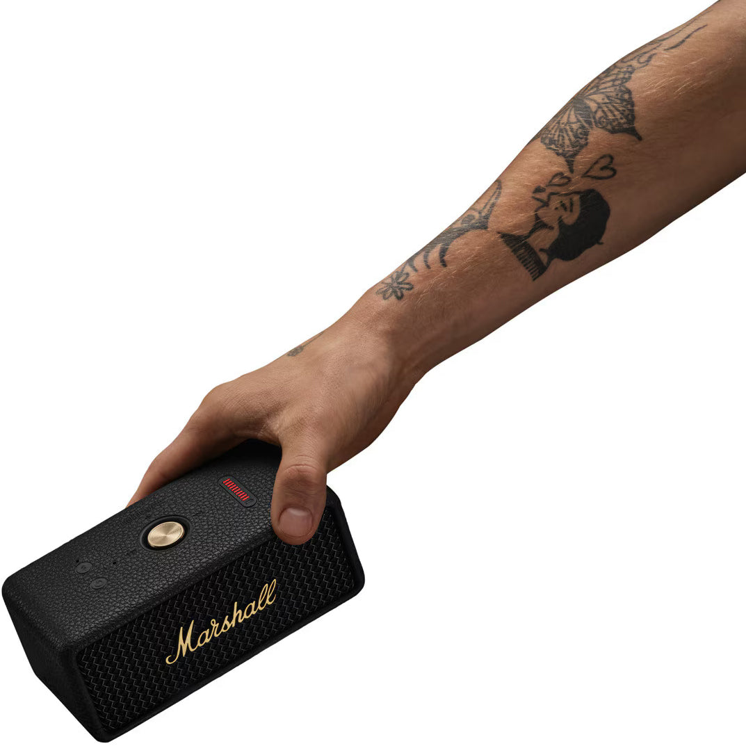 Bluetooth prenosivi zvučnik Marshall Emberton II, 20W, vodootporan, crno-zlatni