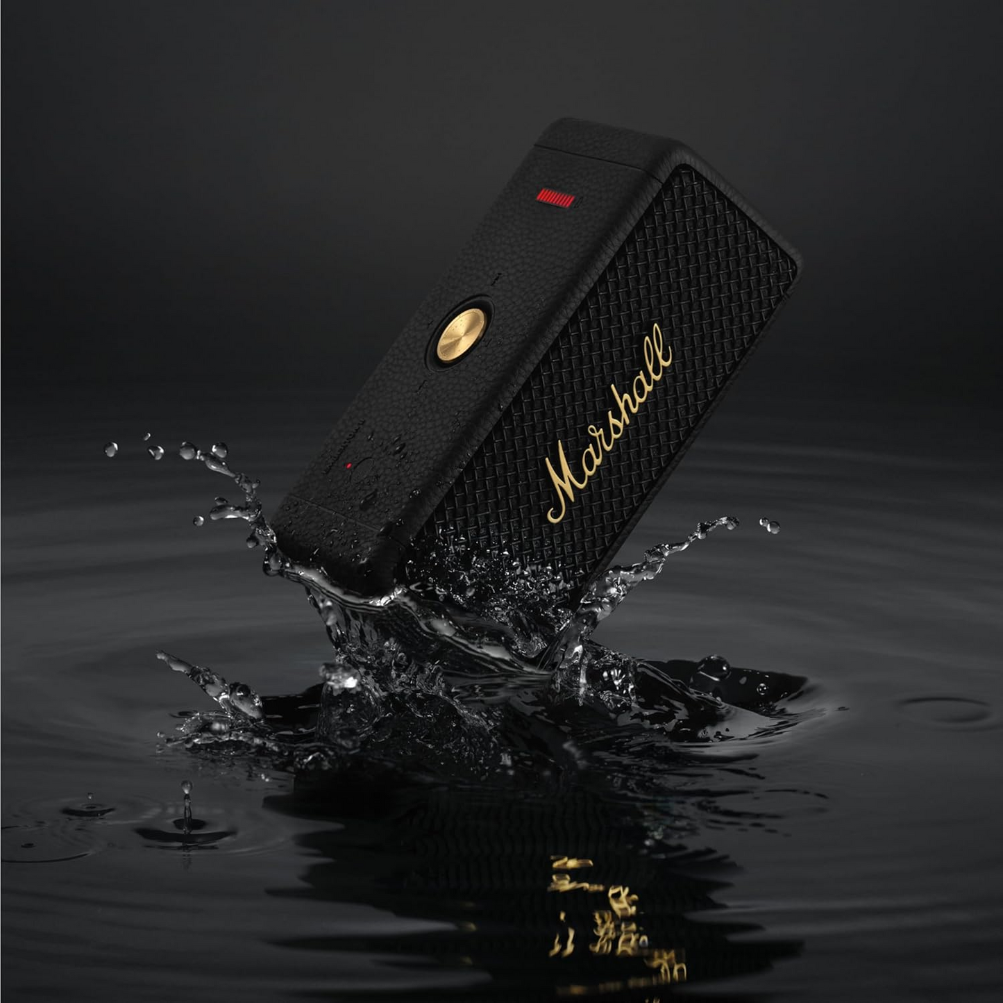 Bluetooth prenosivi zvučnik Marshall Emberton II, 20W, vodootporan, crno-zlatni
