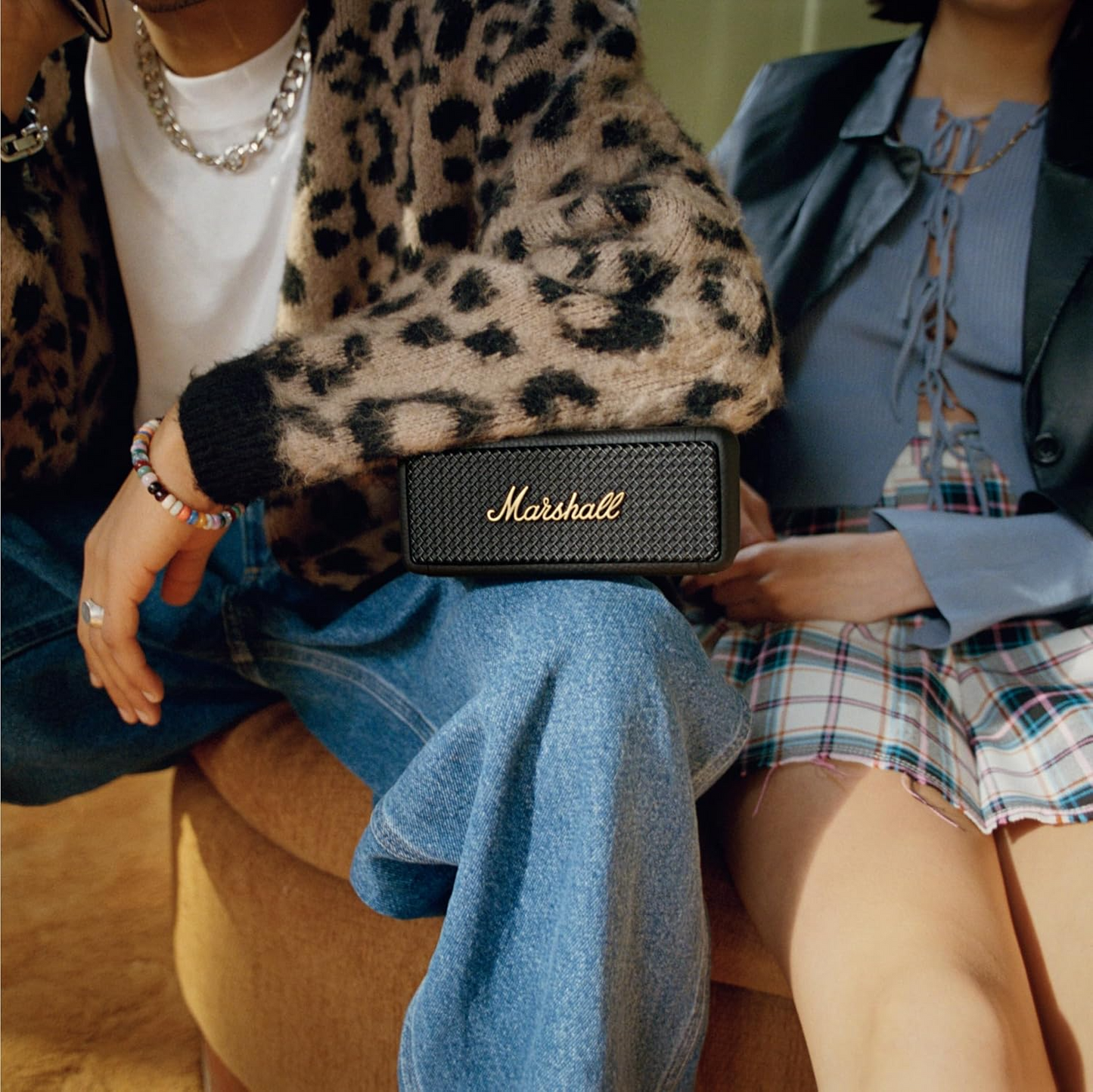 Bluetooth prenosivi zvučnik Marshall Emberton II, 20W, vodootporan, crno-zlatni