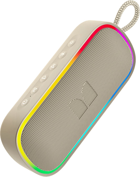 Prenosivi Bluetooth zvučnik Monster S150 Plus, 40W, TWS, RGB, Vodootporan, Svetlo krem