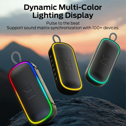 Prenosivi Bluetooth zvučnik Monster S150 Plus, 40W, TWS, RGB, Vodootporan, Crna