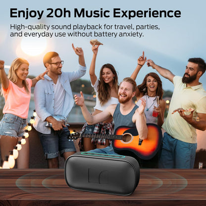 Prenosivi Bluetooth zvučnik Monster S150, 14W, TWS, RGB, Vodootporan, Crna