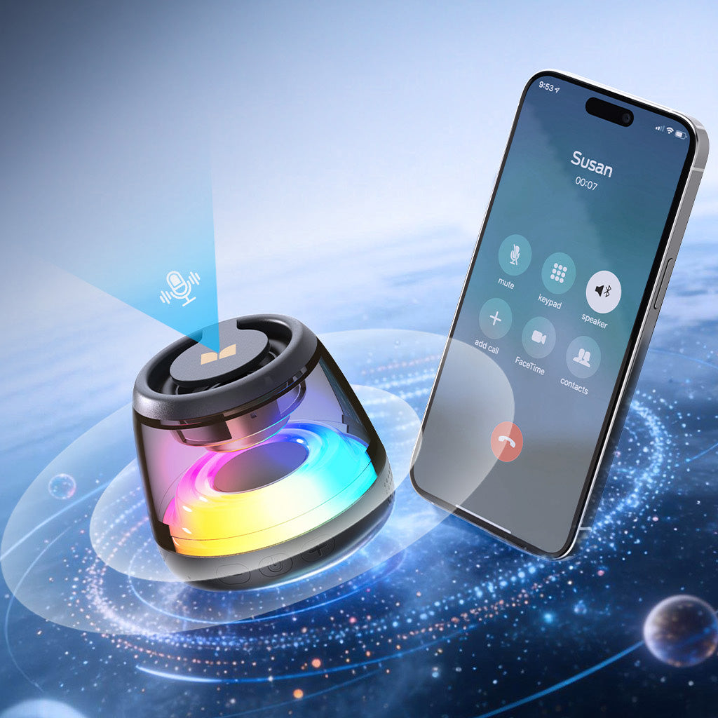Prenosivi Bluetooth zvučnik Monster Mag Flux, 5W, TWS, RGB, Crna