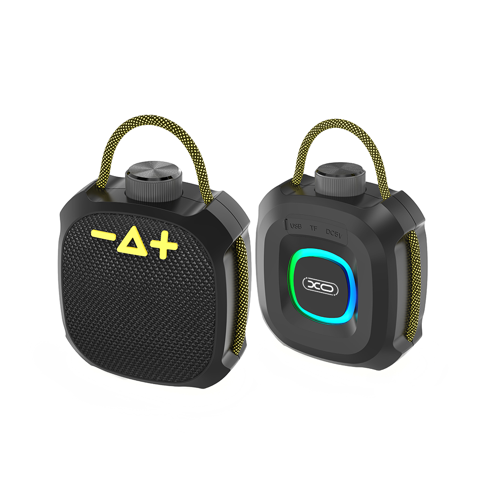 Prenosni Bluetooth zvučnik XO Design F77, TWS, RGB, Vodootporan, Crni