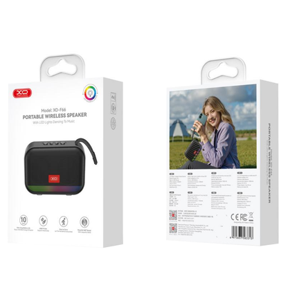 Prenosivi Bluetooth Zvučnik XO Design F66, 5W, RGB, Crni