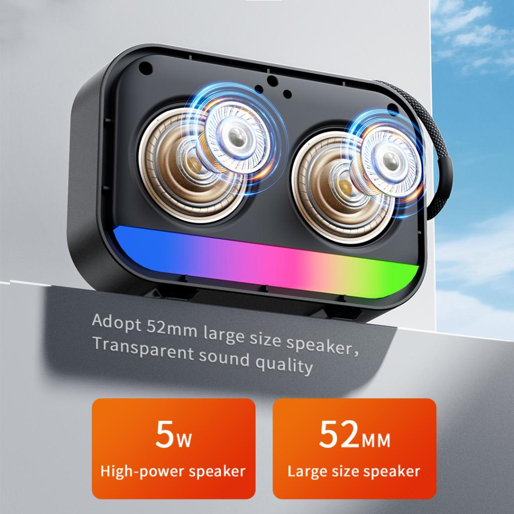 Prenosivi Bluetooth Zvučnik XO Design F66, 5W, RGB, Crni