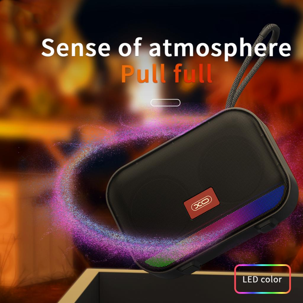 Prenosivi Bluetooth Zvučnik XO Design F66, 5W, RGB, Crni