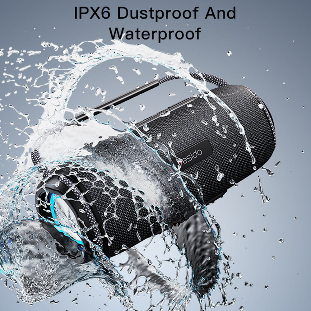 Prenosivi Bluetooth zvučnik Yesido YSW11, 40W, RGB, Vodootporan, Crni