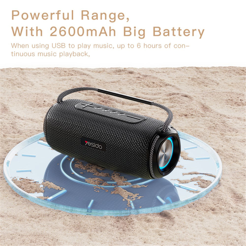 Prenosivi Bluetooth zvučnik Yesido YSW11, 40W, RGB, Vodootporan, Crni