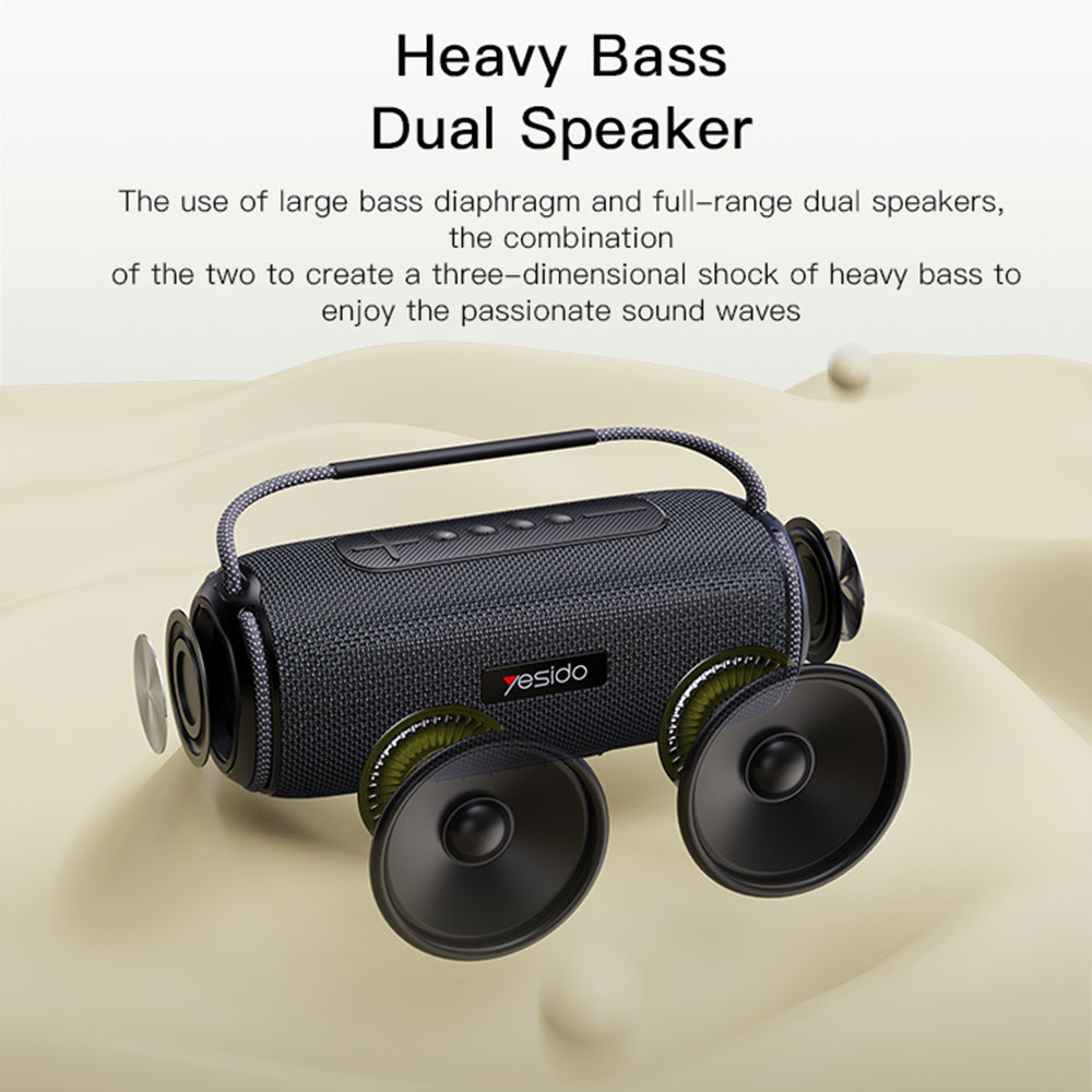 Prenosivi Bluetooth zvučnik Yesido YSW11, 40W, RGB, Vodootporan, Crni