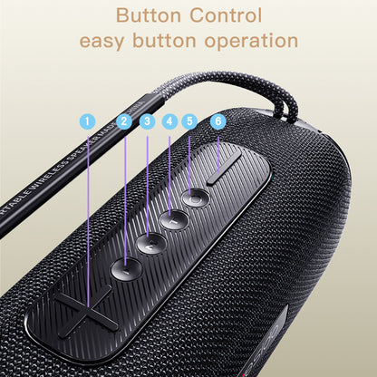 Prenosivi Bluetooth zvučnik Yesido YSW11, 40W, RGB, Vodootporan, Crni