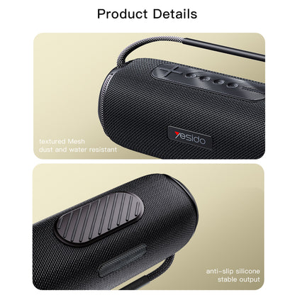 Prenosivi Bluetooth zvučnik Yesido YSW11, 40W, RGB, Vodootporan, Crni