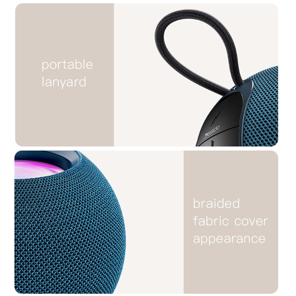 Prenosivi Bluetooth zvučnik Yesido YSW13, 5W, RGB, Plavi