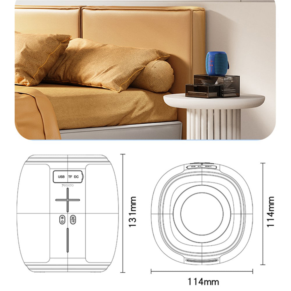 Prenosivi Bluetooth zvučnik Yesido YSW14, 5W, RGB, Plavi