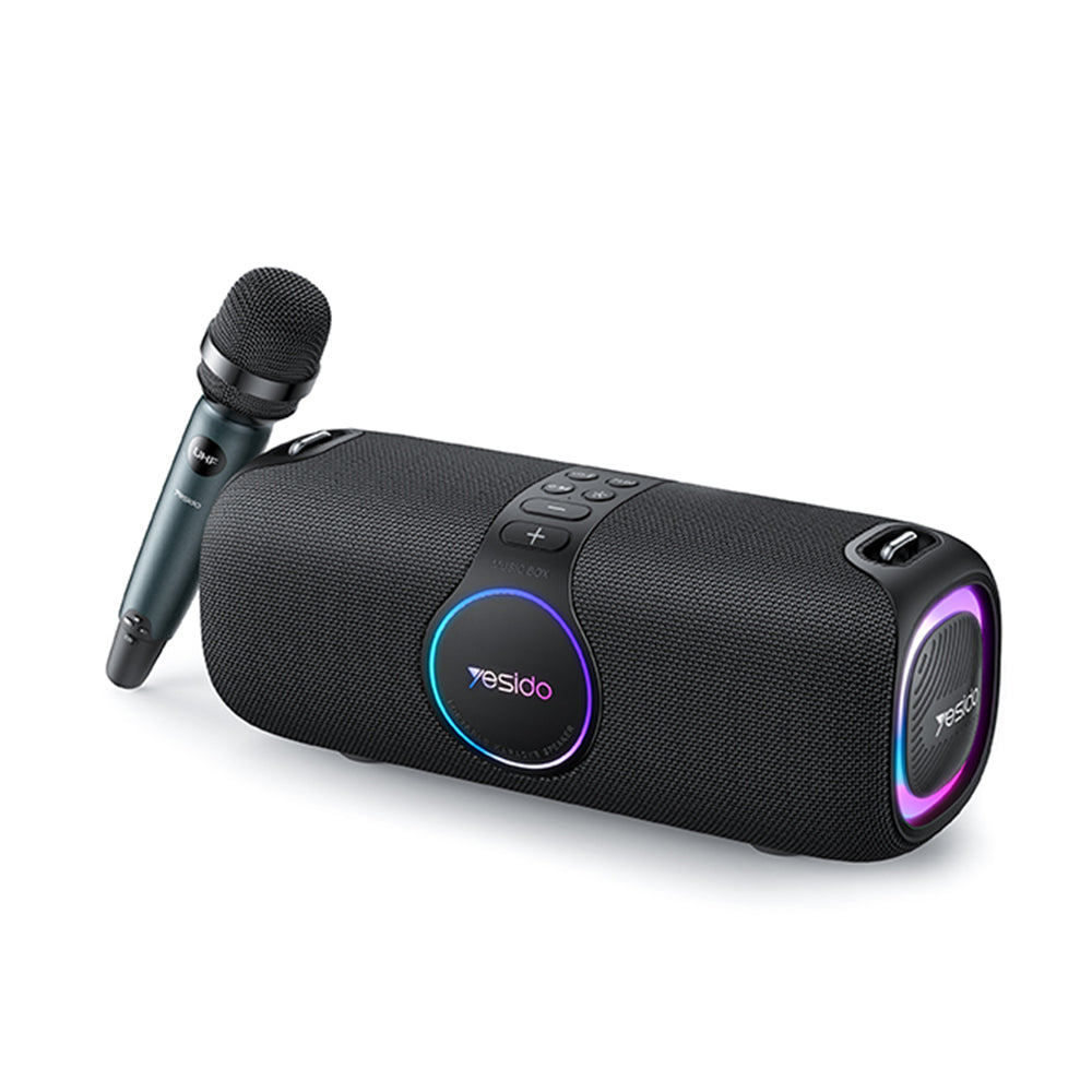 Bluetooth zvučnik Yesido YSW21 Karaoke, 120W, RGB, Vodootporan, Crna