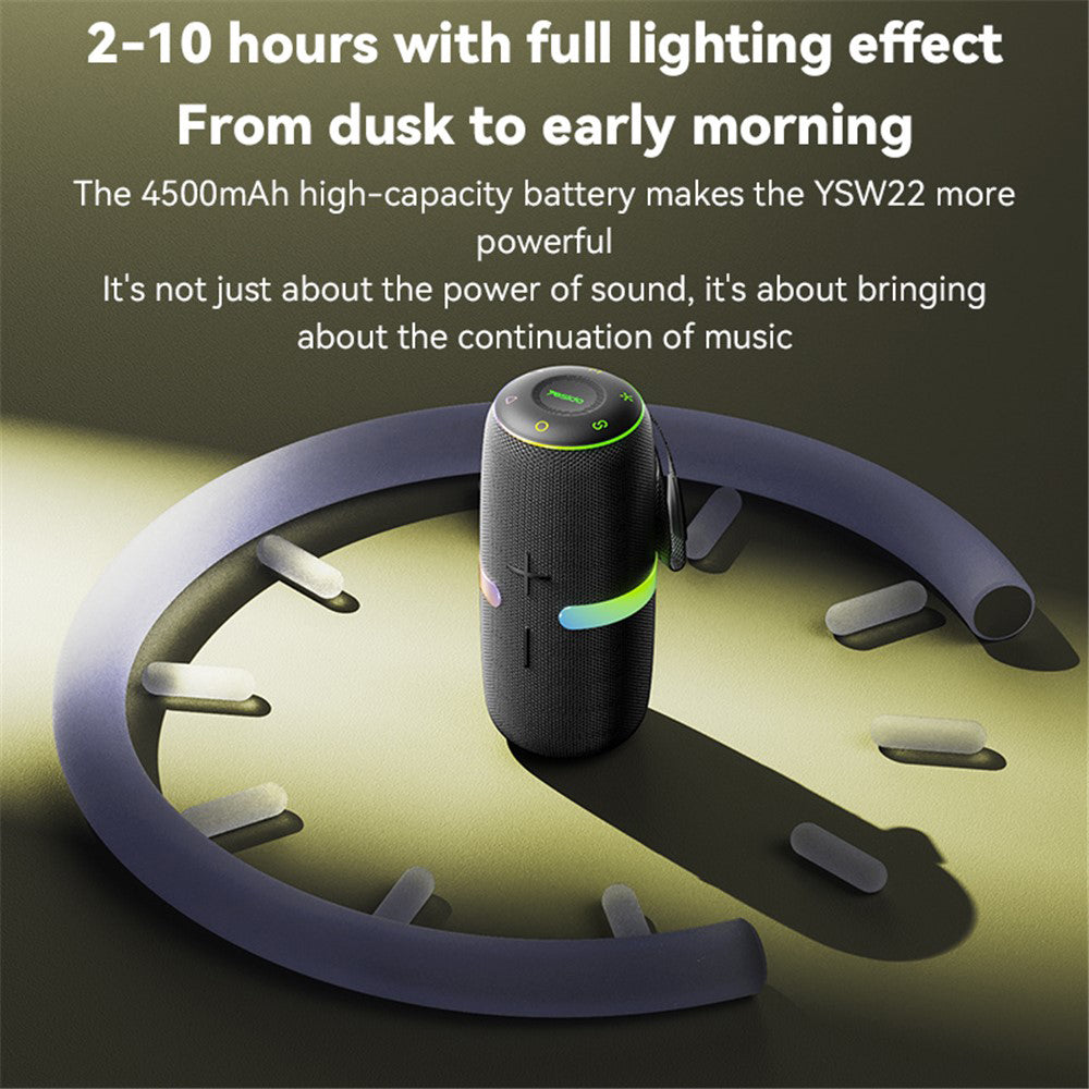 Prenosivi Bluetooth zvučnik Yesido YSW22, 30W, RGB, Vodootporan, Crni