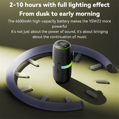 Prenosivi Bluetooth zvučnik Yesido YSW22, 30W, RGB, Vodootporan, Crni