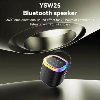 Prenosivi Bluetooth zvučnik Yesido YSW25, 5W, RGB, Crni