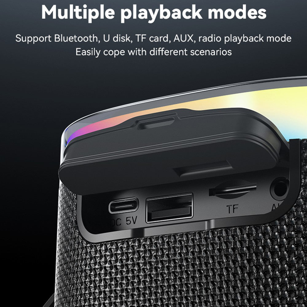 Prenosivi Bluetooth zvučnik Yesido YSW25, 5W, RGB, Crni