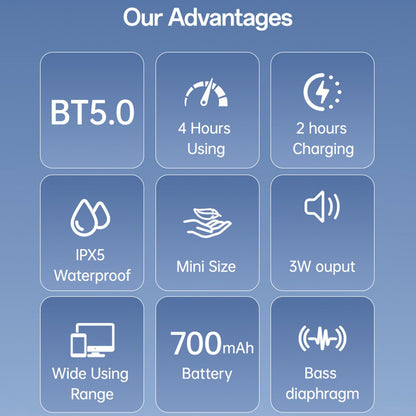 Bluetooth zvučnik Yesido YSW30, 3W, Vodootporan, Crna