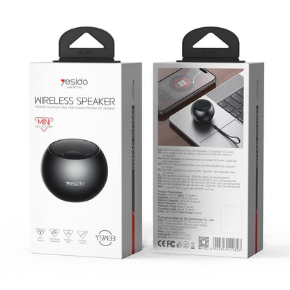 Bluetooth zvučnik Yesido YSW33, 3W, Crna
