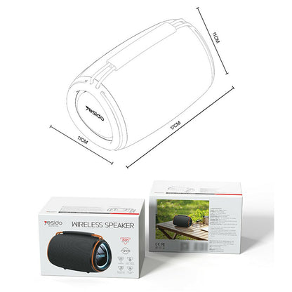Prenosivi Bluetooth Zvučnik Yesido YSW39, 20W, TWS, RGB, Crni