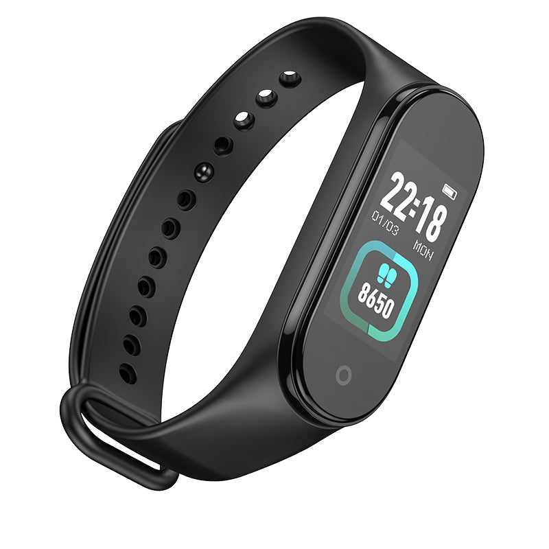 Fitnes narukvica HOCO GA08, Crna