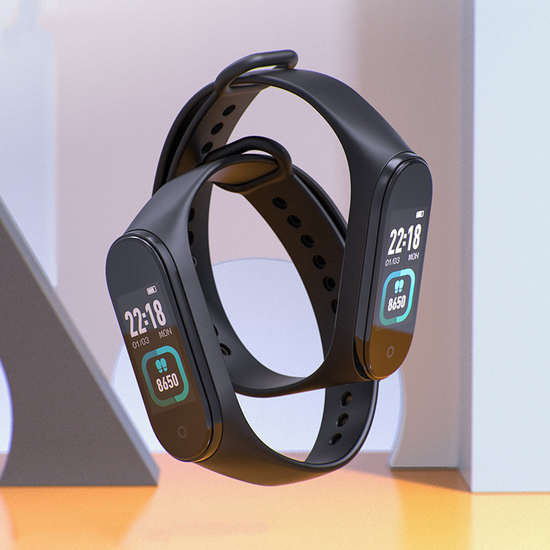 Fitnes narukvica HOCO GA08, Crna