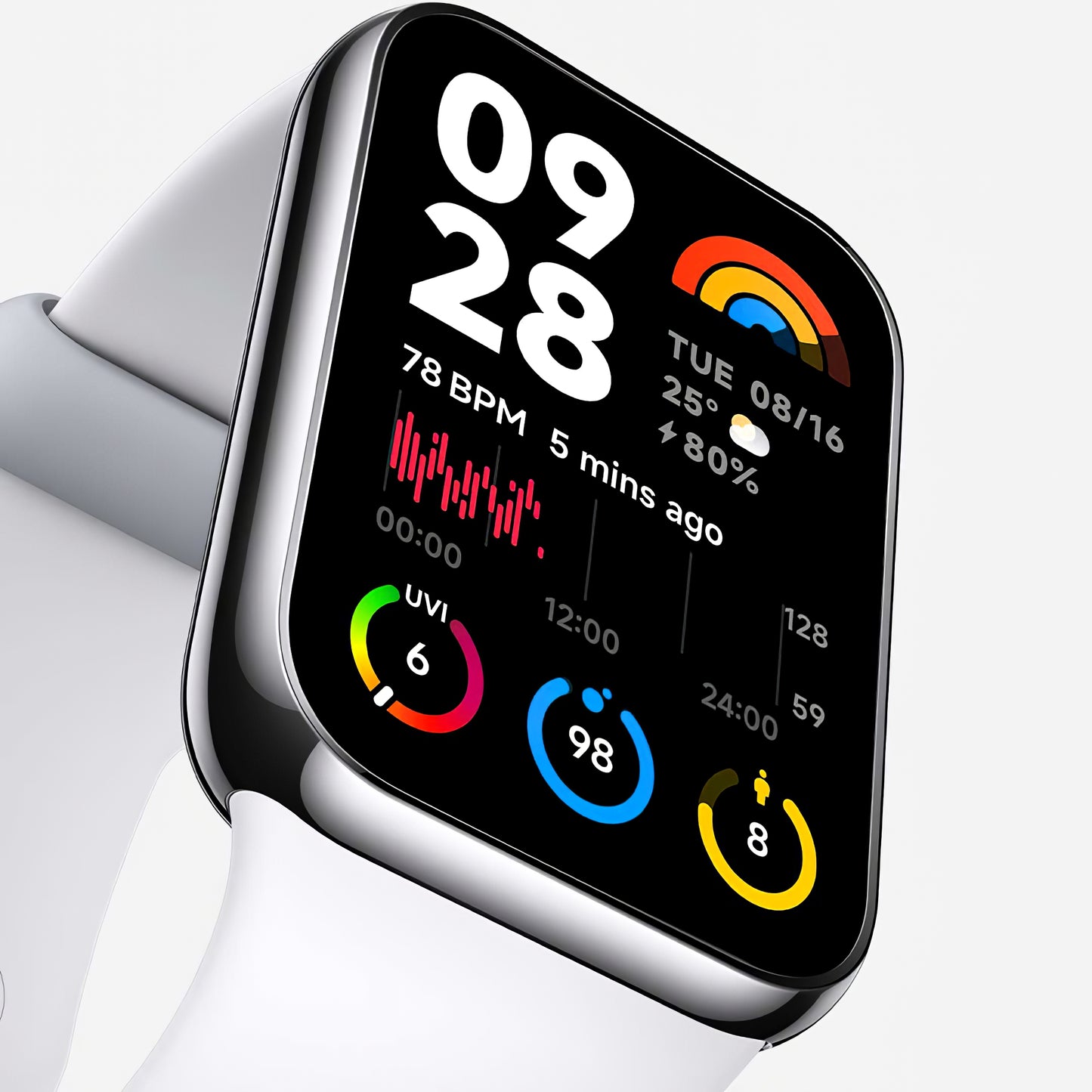 Fitness narukvica Xiaomi Mi Smart Band 8 Pro, Siva