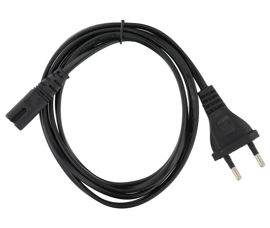 Kabl za napajanje OEM, 2Pina, 1.5m, Crni