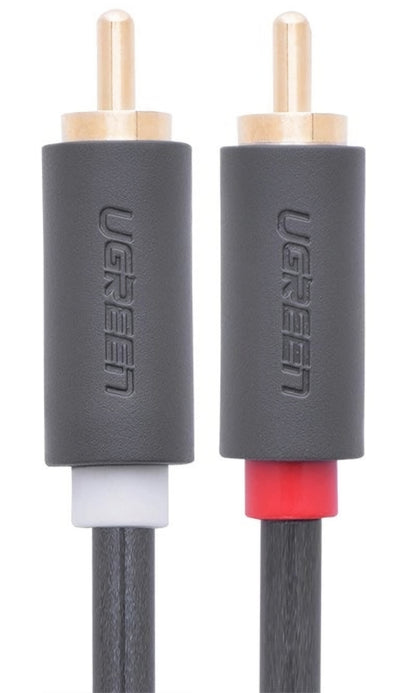 Audio kabl UGREEN AV104, 2 x RCA - 2 x RCA, 5m, Crni