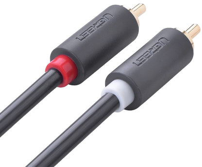 Audio kabl UGREEN AV104, 2 x RCA - 2 x RCA, 5m, Crni