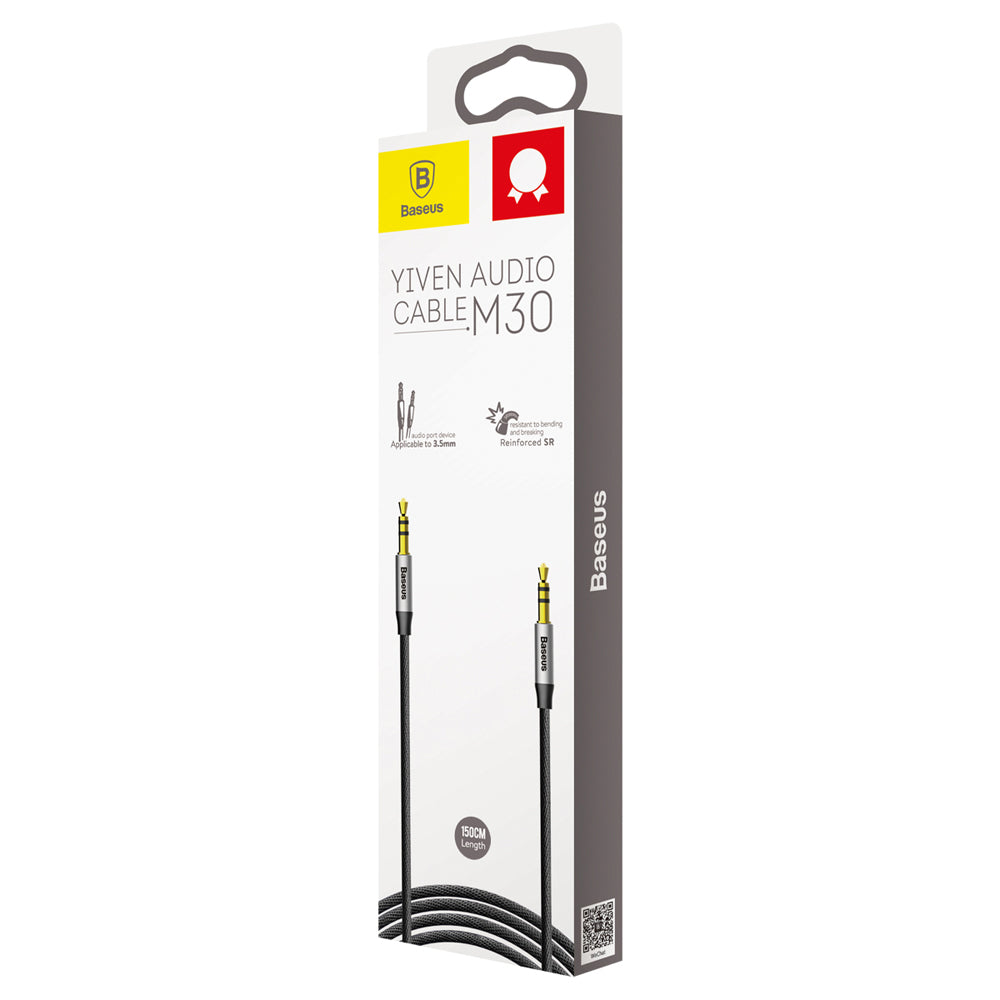 Audio Kabel 3.5mm - 3.5mm Baseus Yiven M30, 1.5m, Crni
